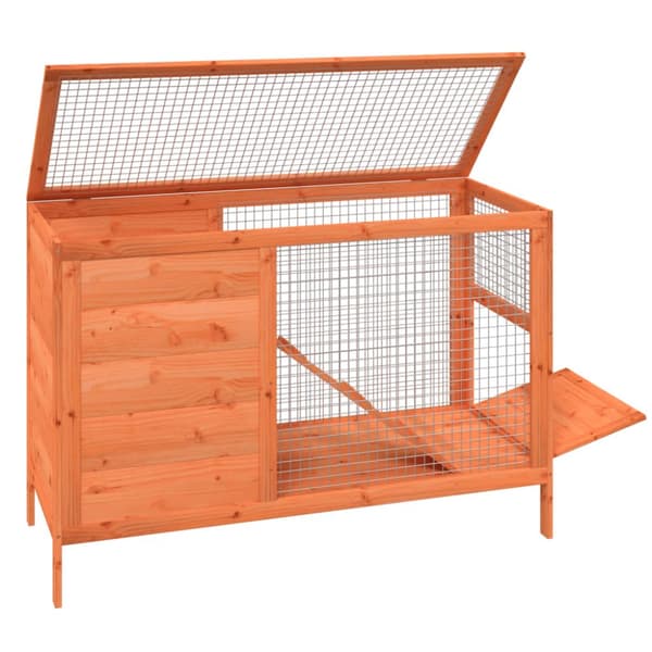 Huse & bure til små dyr - Living kaninbur 103x44x69,5 cm massivt fyrretræ brun