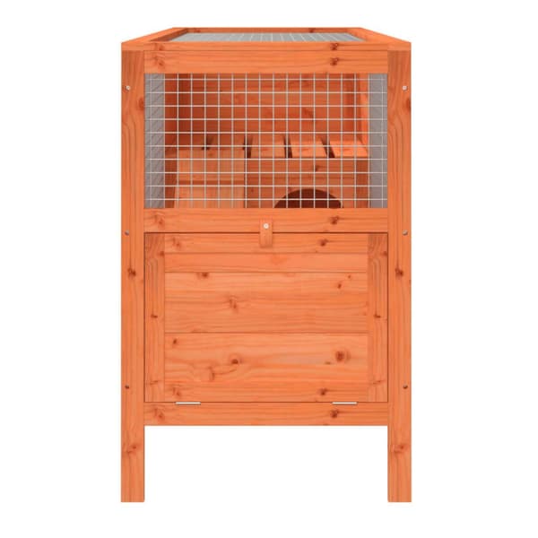 Huse & bure til små dyr - Living kaninbur 103x44x69,5 cm massivt fyrretræ brun