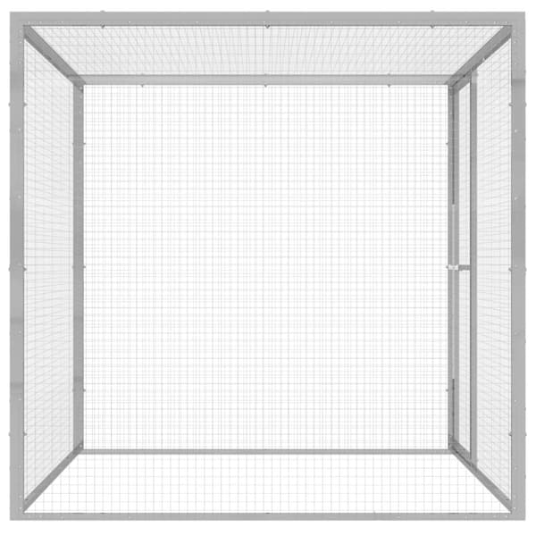 Pieneläinten kopit & häkit - Living Kissahäkki 1,5x1,5x1,5 m galvanoitu teräs