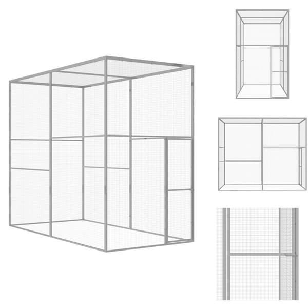 Pieneläinten kopit & häkit - Living Kissahäkki 3x1,5x2,5 m galvanoitu teräs