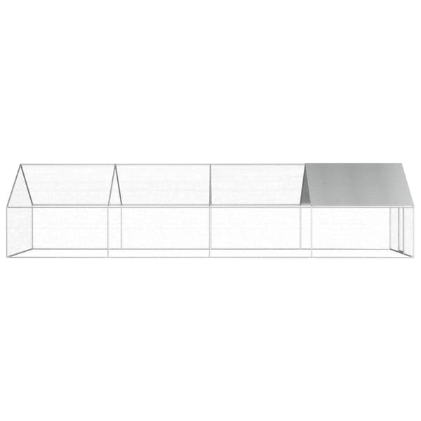 Smådjursburar - Living Hönsbur för utomhusbruk 2,75x8x1,92 m galvaniserat stål