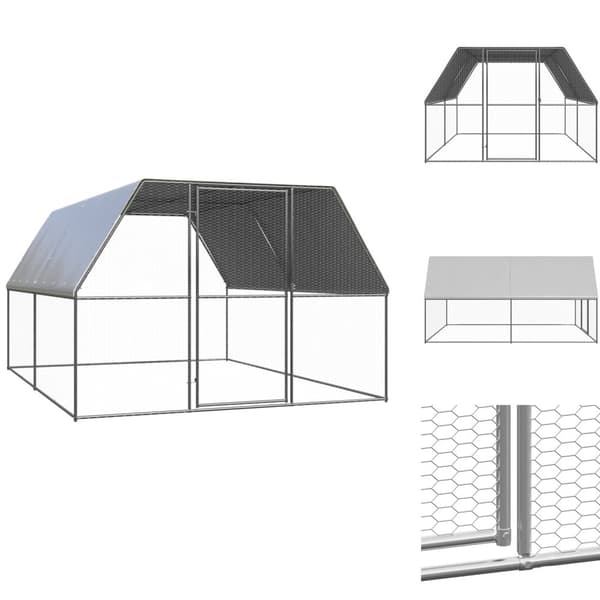 Huse & bure til små dyr - Living hønsegård 3x4x2 m galvaniseret stål
