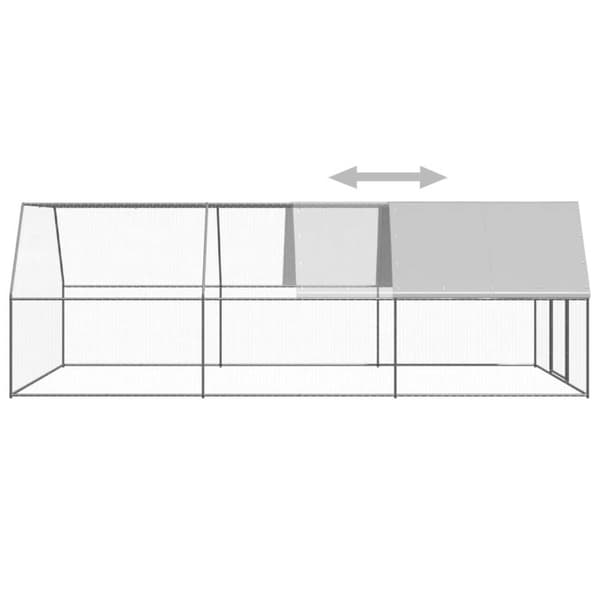 Smådjursburar - Living Hönsbur för utomhusbruk 3x6x2 m galvaniserat stål