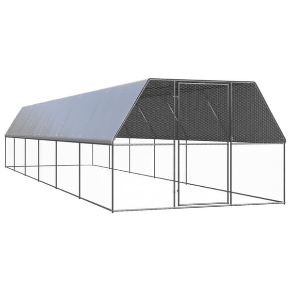 Huse & bure til små dyr - Living hønsegård 3x12x2 m galvaniseret stål