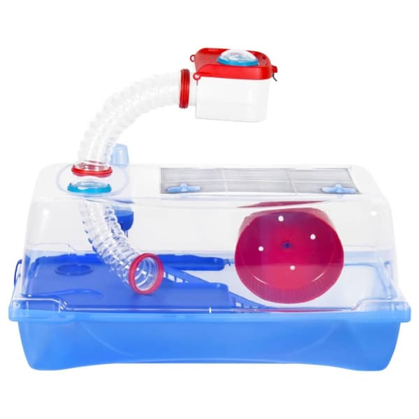 Huse & bure til små dyr - Living hamsterbur 57x33x26 cm polypropylen blå