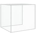 Miniatyrbillede 9 af 10: Huse & bure til små dyr - Living hønsebur med tag 1003x98x90 cm galvaniseret stål lysegrå