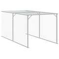 Miniatyrbillede 8 af 9: Huse & bure til små dyr - Living hønsehus med løbegård 117x813x123 cm galvaniseret stål lysegrå
