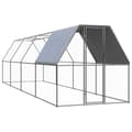 Pikkukuva 2 / 6: Ulkotilan kanahäkki 2x8x2 m galvanoitu teräs - Kanahäkki - Kanahäkit - Home & Living