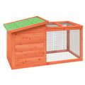 Miniatyrbillede 3 af 8: Kaninbur 100,5x54x55 cm massivt fyrretræ brun - Kaninbur - Kaninbure - Home & Living