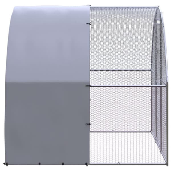 Kanojen ulkohäkki 3x2x2 m galvanoitu teräs - Kanahäkki - Kanahäkit - Home & Living