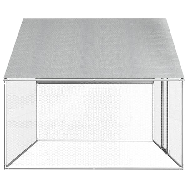 Udendørs hønsebur 2,75x2x1,92 m galvaniseret stål - Hønsebur - Hønsebure - Home & Living
