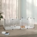 Miniatyrbillede 2 af 8: Lille dyrebur 144x74x46,5 cm PP og stål transparent - Dyrebur - Dyrebure - Home & Living