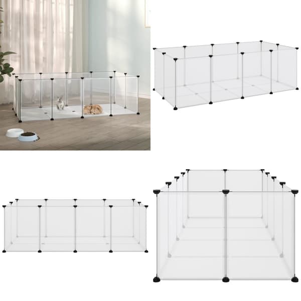 Lille dyrebur 144x74x46,5 cm PP og stål transparent - Dyrebur - Dyrebure - Home & Living