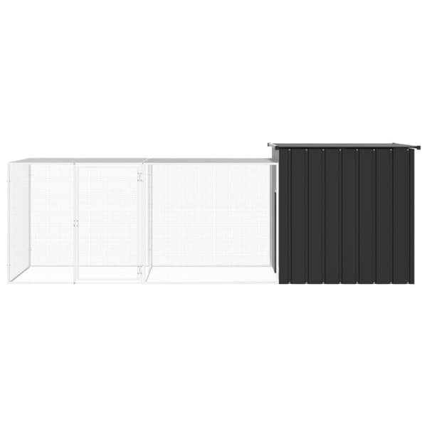 Kanahäkki antrasiitti 300x91x100 cm galvanoitu teräs - Kanahäkki - Kanahäkit - Home & Living