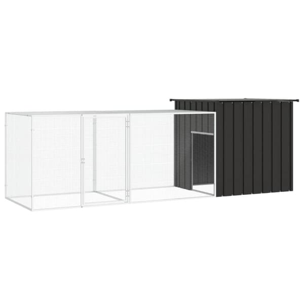 Kanahäkki antrasiitti 300x91x100 cm galvanoitu teräs - Kanahäkki - Kanahäkit - Home & Living