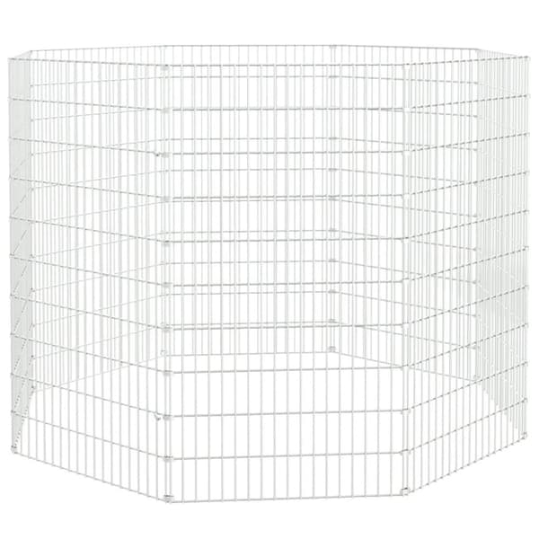 8-panels kaninbur 54x100 cm galvaniseret jern - Kaninbur - Kaninbure - Home & Living
