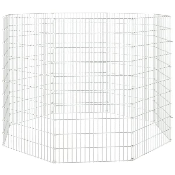 8-panels kaninbur 54x100 cm galvaniseret jern - Kaninbur - Kaninbure - Home & Living