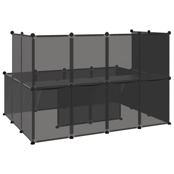 Lille dyrebur 143x107x93 cm PP og stål sort - Dyrebur - Dyrebure - Home & Living