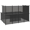 Miniatyrbillede 6 af 9: Lille dyrebur 143x107x93 cm PP og stål sort - Dyrebur - Dyrebure - Home & Living