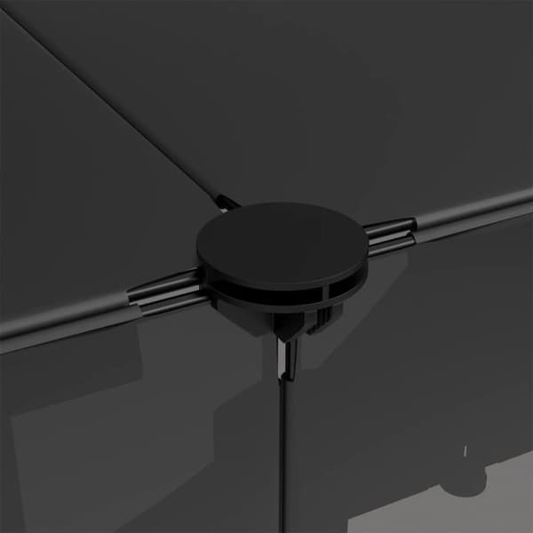 Lille dyrebur 143x107x93 cm PP og stål sort - Dyrebur - Dyrebure - Home & Living