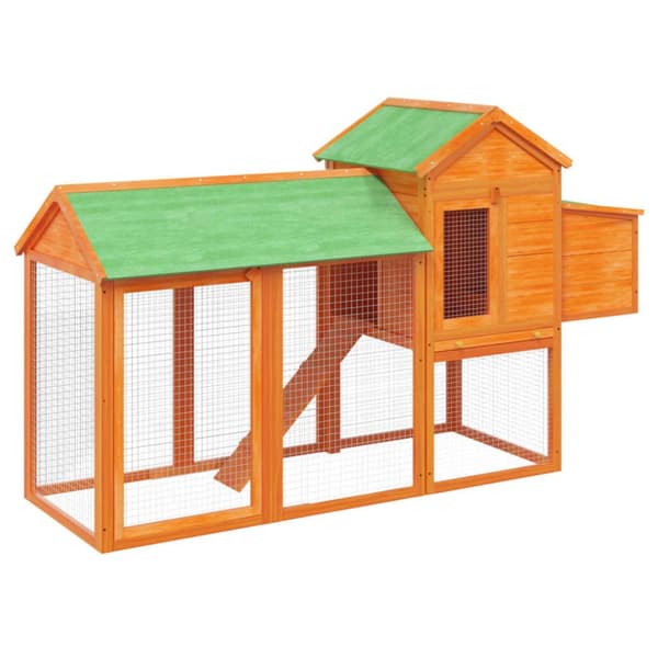Hönshus brun 193x65x117 cm massiv furu - Hönshus - Hönhus - Home & Living