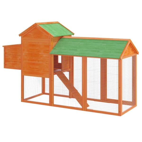 Hönshus brun 193x65x117 cm massiv furu - Hönshus - Hönhus - Home & Living