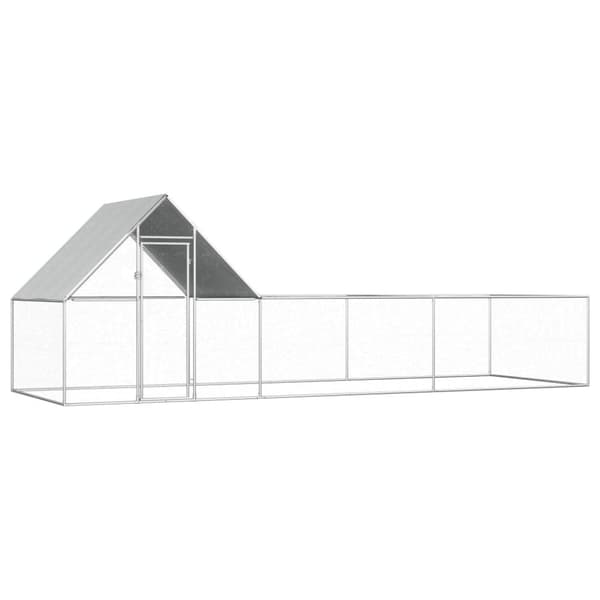 Hønsegård 6x2x2 m galvaniseret stål - Hønsegård - Hønsegårde - Home & Living