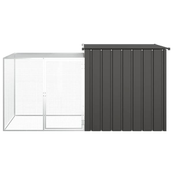 Kaninbur antracit 200x91x100 cm galvaniserat stål - Kaninbur - Kaninburar - Home & Living