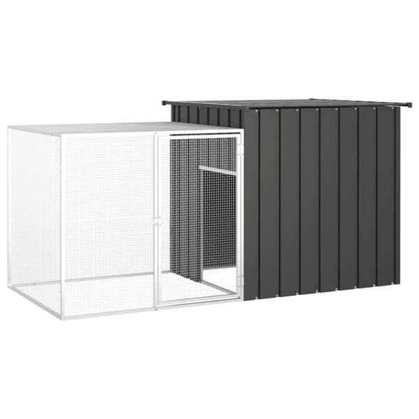 Kaninbur antracit 200x91x100 cm galvaniserat stål - Kaninbur - Kaninburar - Home & Living