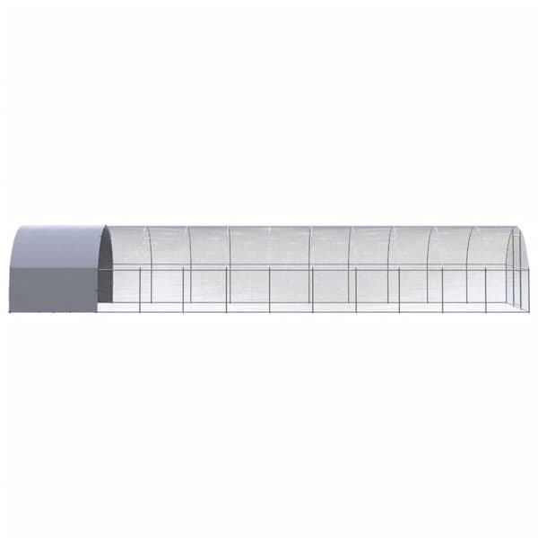 Kanojen ulkohäkki 3x12x2 m galvanoitu teräs - Kanahäkki - Kanahäkit - Home & Living
