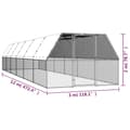 Pikkukuva 6 / 6: Ulkotilan kanahäkki 3x12x2 m galvanoitu teräs - Kanahäkki - Kanahäkit - Home & Living