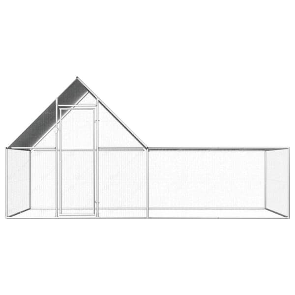 Kanahäkki 4x2x2 m galvanoitu teräs - Kanakoppi - Kanakopit - Home & Living