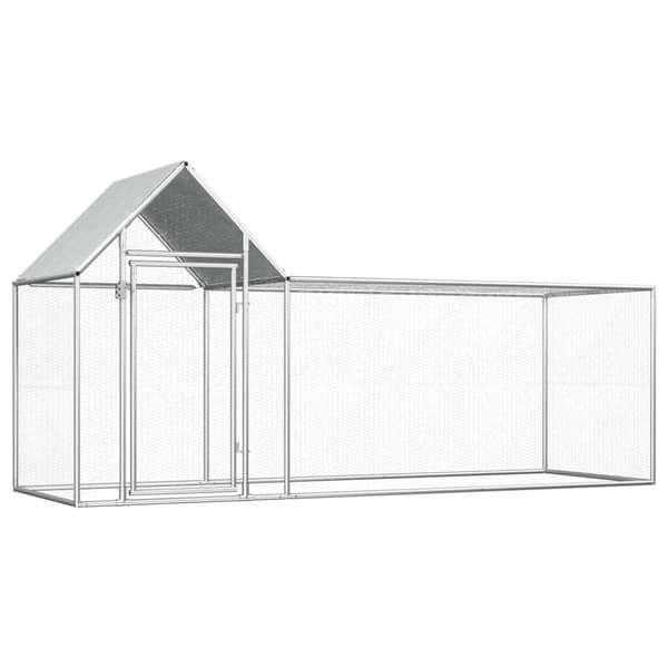 Kanahäkki 3x1x1,5 m galvanoitu teräs - Kanakoppi - Kanakopit - Home & Living
