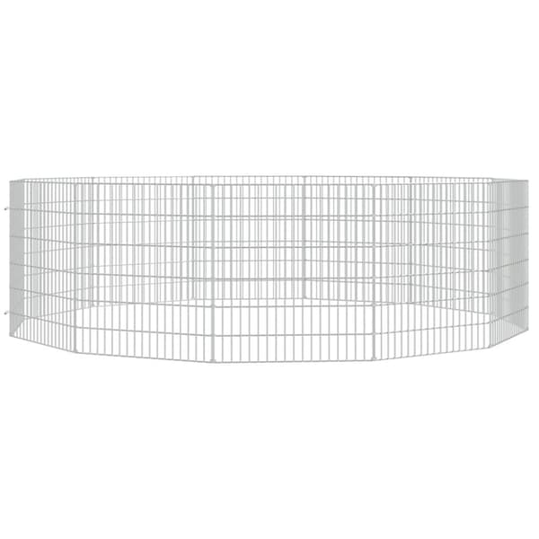 12-panels kaninbur 54x60 cm galvaniseret jern - Kaninbur - Kaninbure - Home & Living