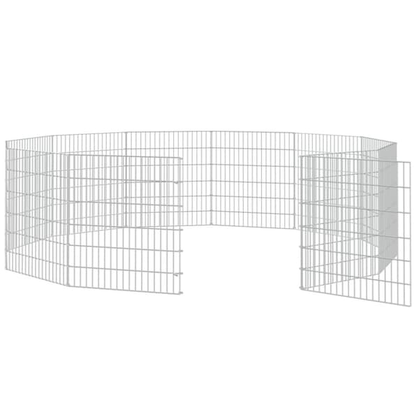 12-panels kaninbur 54x60 cm galvaniseret jern - Kaninbur - Kaninbure - Home & Living