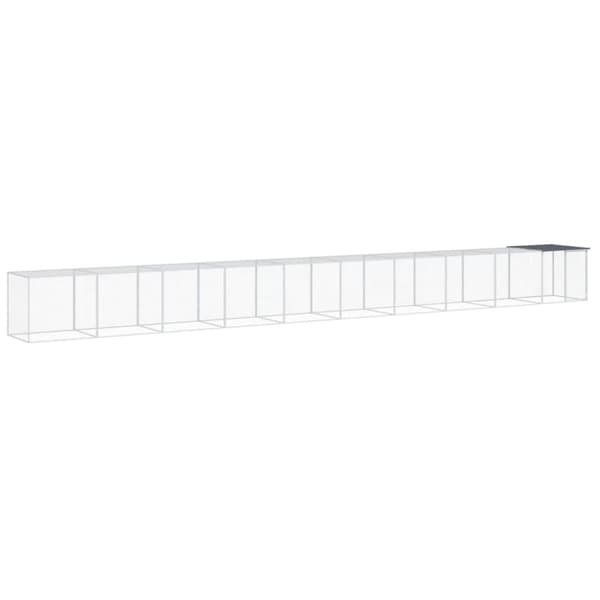 Hönsbur med tak antracit 1003x98x90 cm galvaniserat stål - Hönshus - Hönsbur - Home & Living