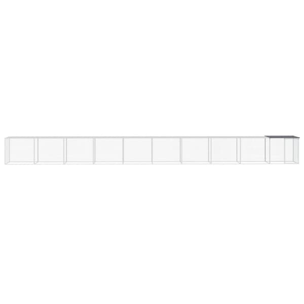Hönsbur med tak antracit 1003x98x90 cm galvaniserat stål - Hönshus - Hönsbur - Home & Living