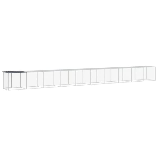 Hönsbur med tak antracit 1003x98x90 cm galvaniserat stål - Hönshus - Hönsbur - Home & Living