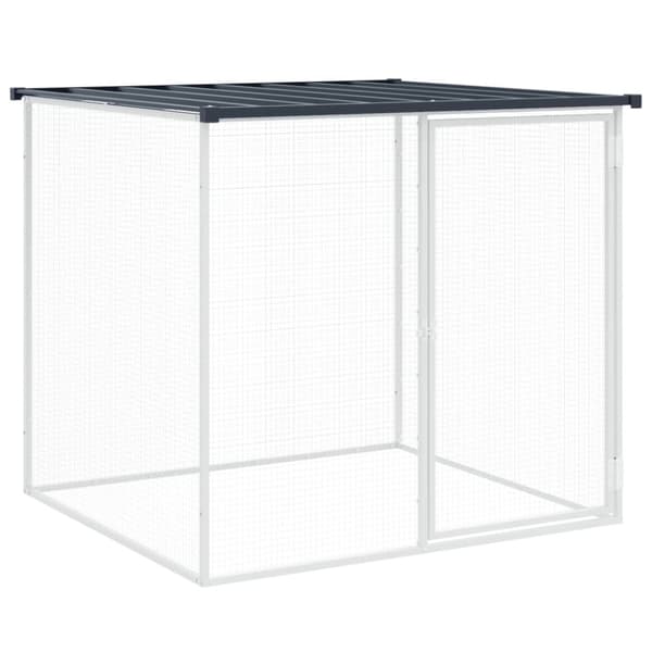 Hönsbur med tak antracit 1003x98x90 cm galvaniserat stål - Hönshus - Hönsbur - Home & Living