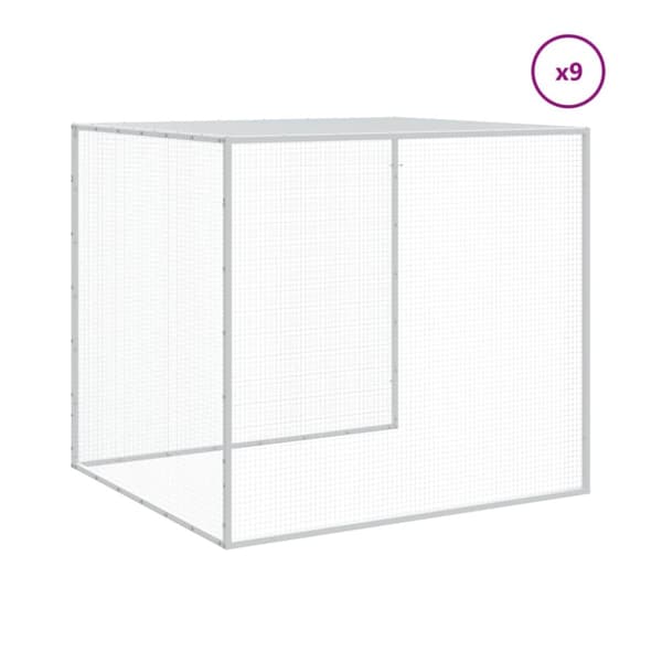 Hönsbur med tak antracit 1003x98x90 cm galvaniserat stål - Hönshus - Hönsbur - Home & Living