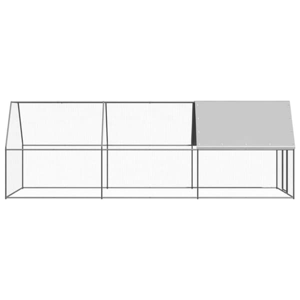 udendørs hønsegård 2x6x2 m galvaniseret stål
