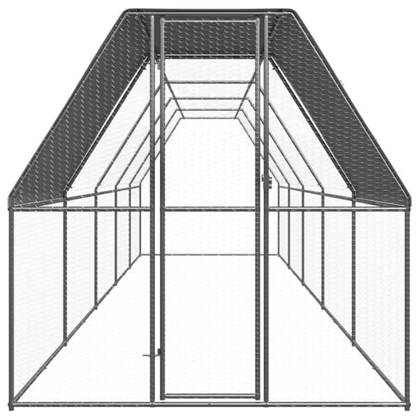 Ulkotilan kanahäkki 2x10x2 m galvanoitu teräs