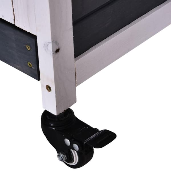 Rootz Rabbit Cage - Wit - Hauset, Metalli - 35,43 cm x 20,86 cm x 23,22 cm