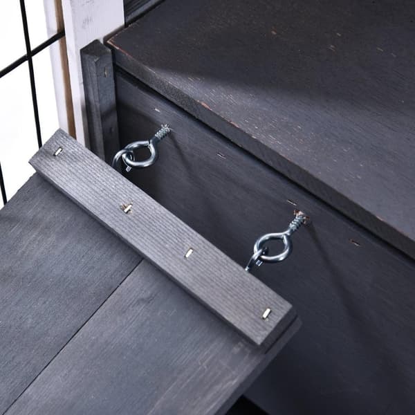 Rootz Rabbit Cage - Wit - Hauset, Metalli - 35,43 cm x 20,86 cm x 23,22 cm