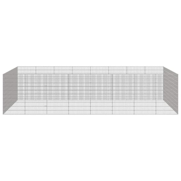 vidaXL Husdjursbur 24-panel 54x100 cm galvaniserat järn