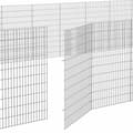 Miniatyrbild 8 av 9: vidaXL Husdjursbur 24-panel 54x100 cm galvaniserat järn