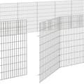 Miniatyrbild 7 av 8: vidaXL Husdjursbur 24-panel 54x80 cm galvaniserat järn