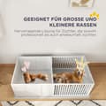 Miniatyrbild 4 av 10: Rootz valplåda för nyblivna hundmödrar - Valpfödelselåda - Hundlekhage - Furu MDF - Justerbar dörr - Vindtät - Hygiendyna - 166cm x 80cm x 50cm