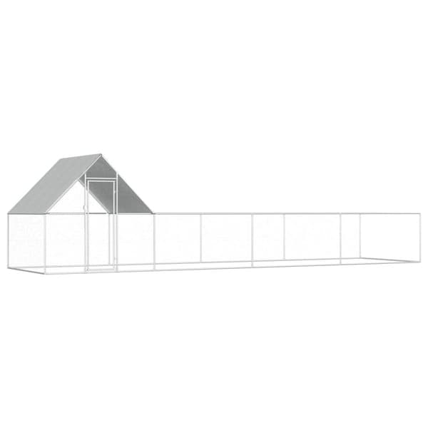 Hönsbur 8x2x2 m galvaniserat stål