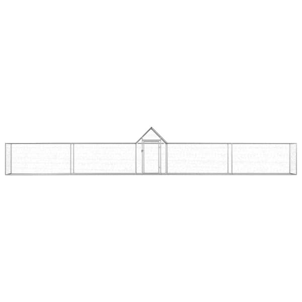 Hönsbur 9x1x1,5 m galvaniserat stål